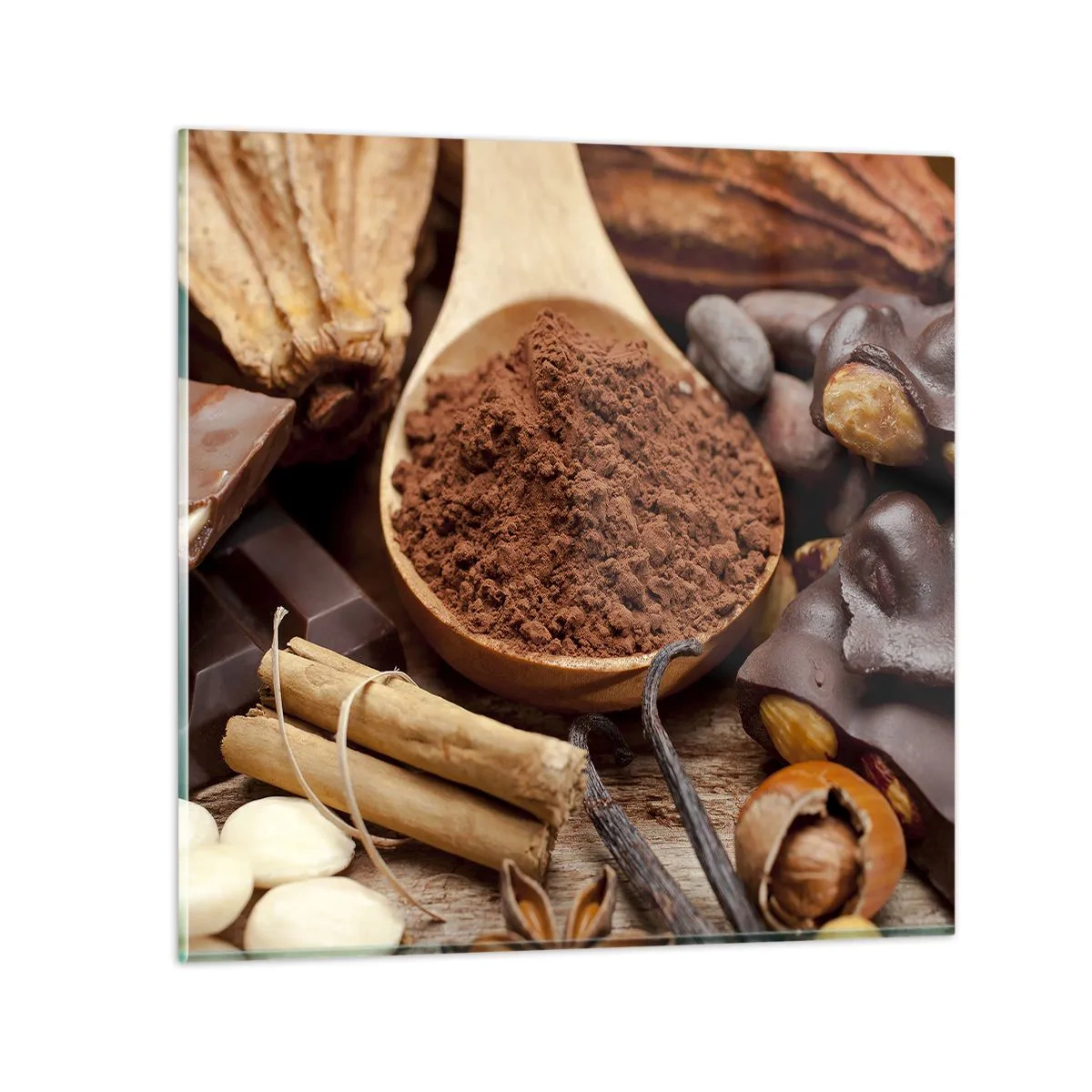 Quadro em vidro - O melhor para as tristezas - 50x50 cm