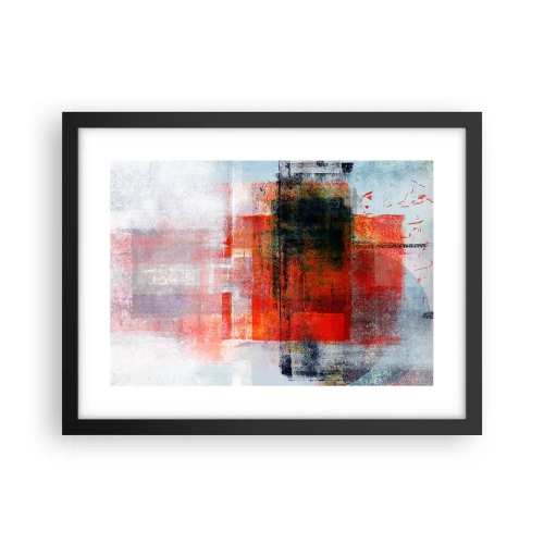 Pôster com moldura preta - A composição brilha - 40x30 cm