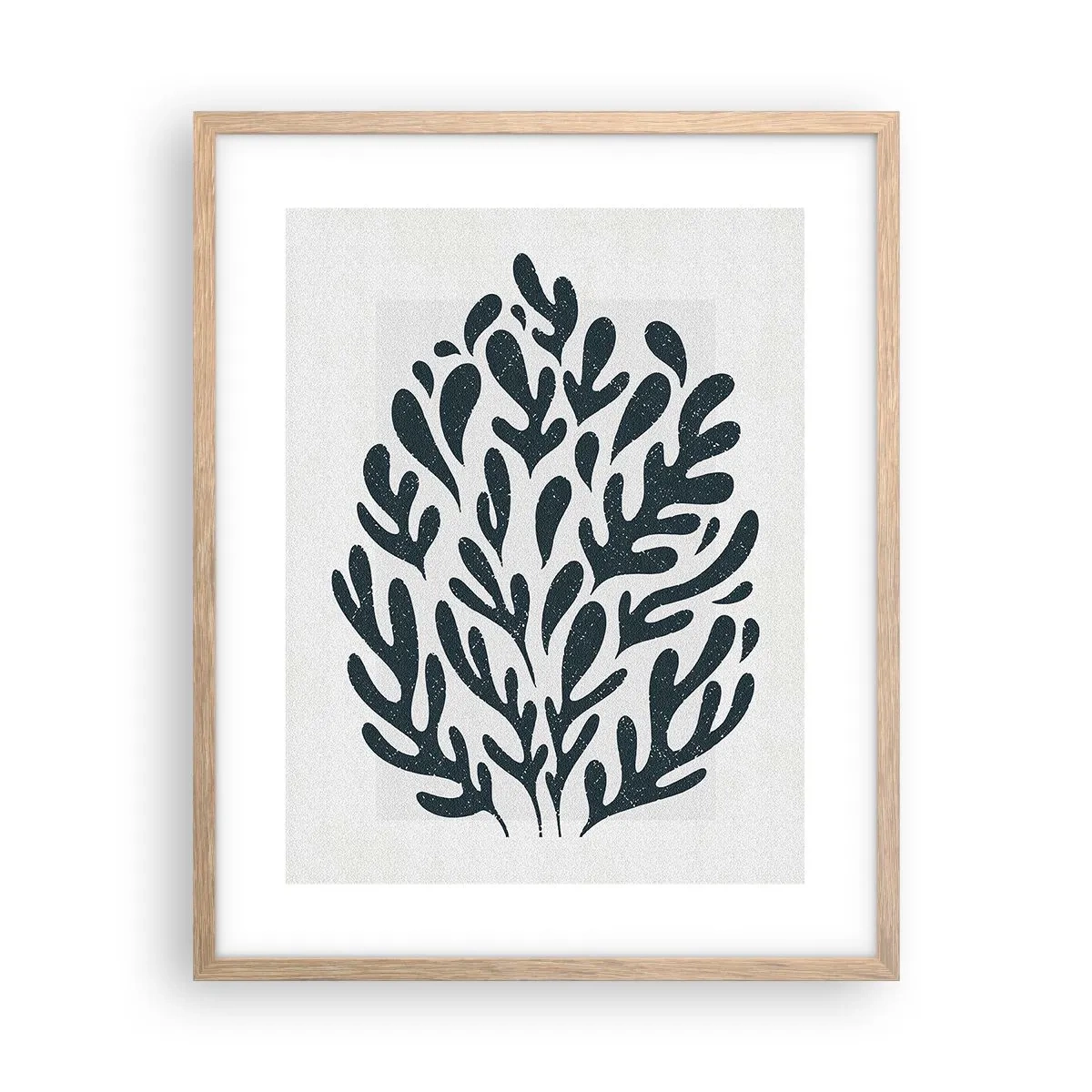 Pôster com moldura de carvalho claro - Formas da natureza - 40x50 cm