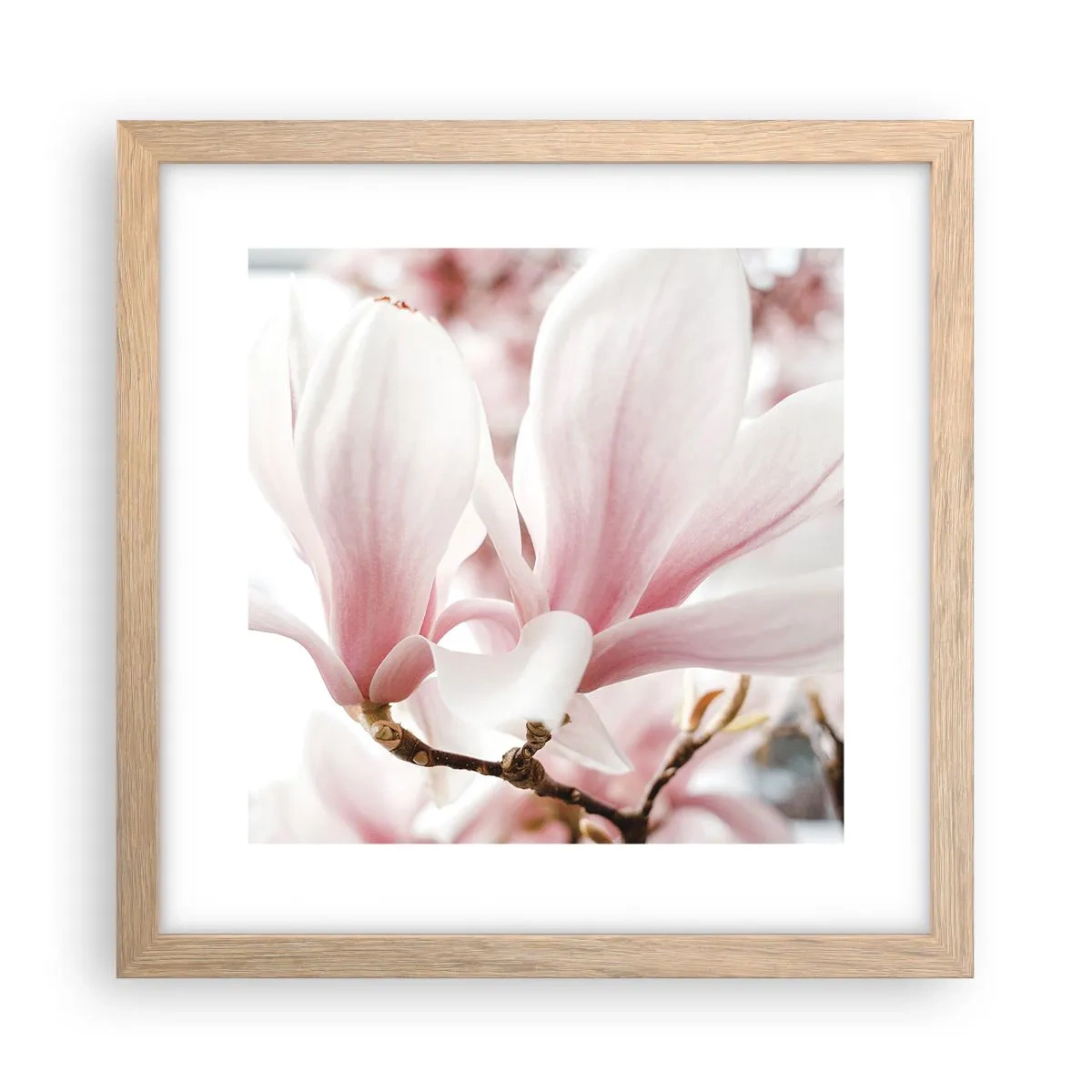 Pôster com moldura de carvalho claro - Sensibilidade infinita - 30x30 cm