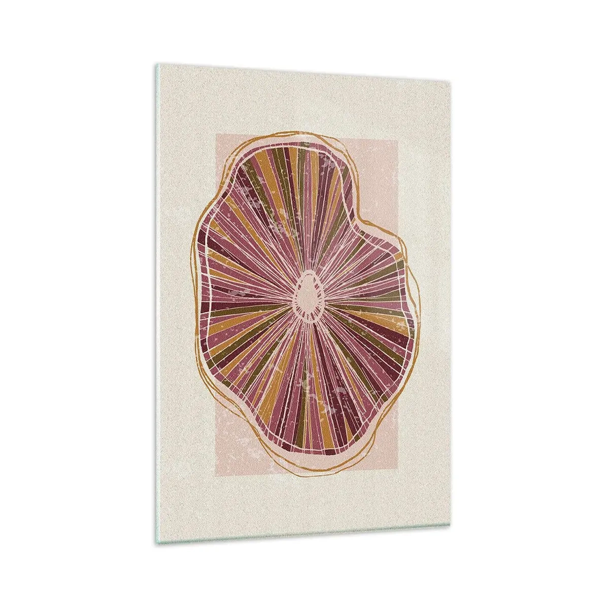 Quadro em vidro - Abstração radiante - 80x120 cm