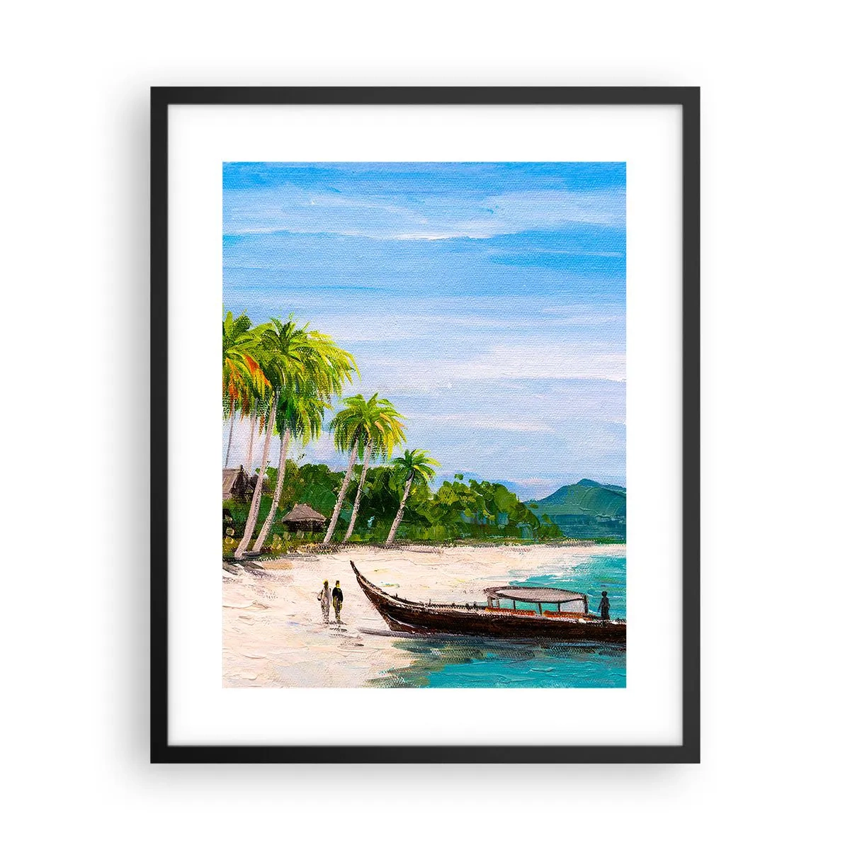 Pôster com moldura preta - Um sonho exótico - 40x50 cm