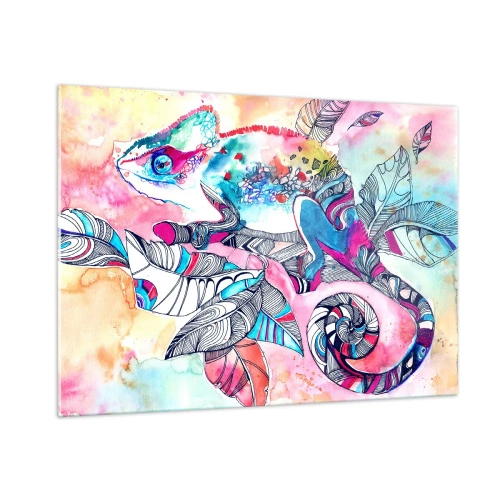 Quadro em vidro - Colorido como o nosso mundo - 100x70 cm