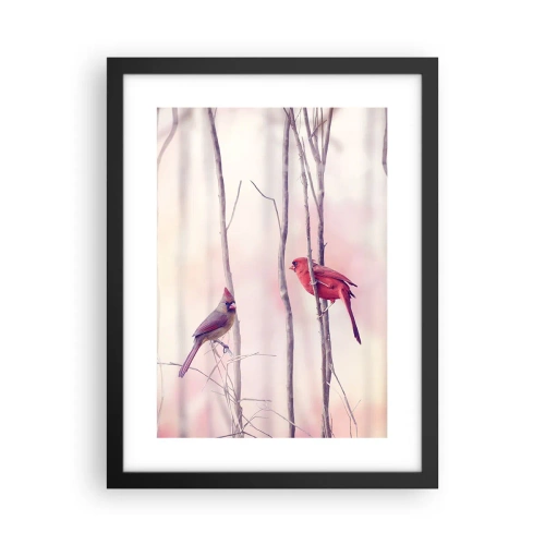 Pôster com moldura preta - O Conto da floresta rosa - 30x40 cm