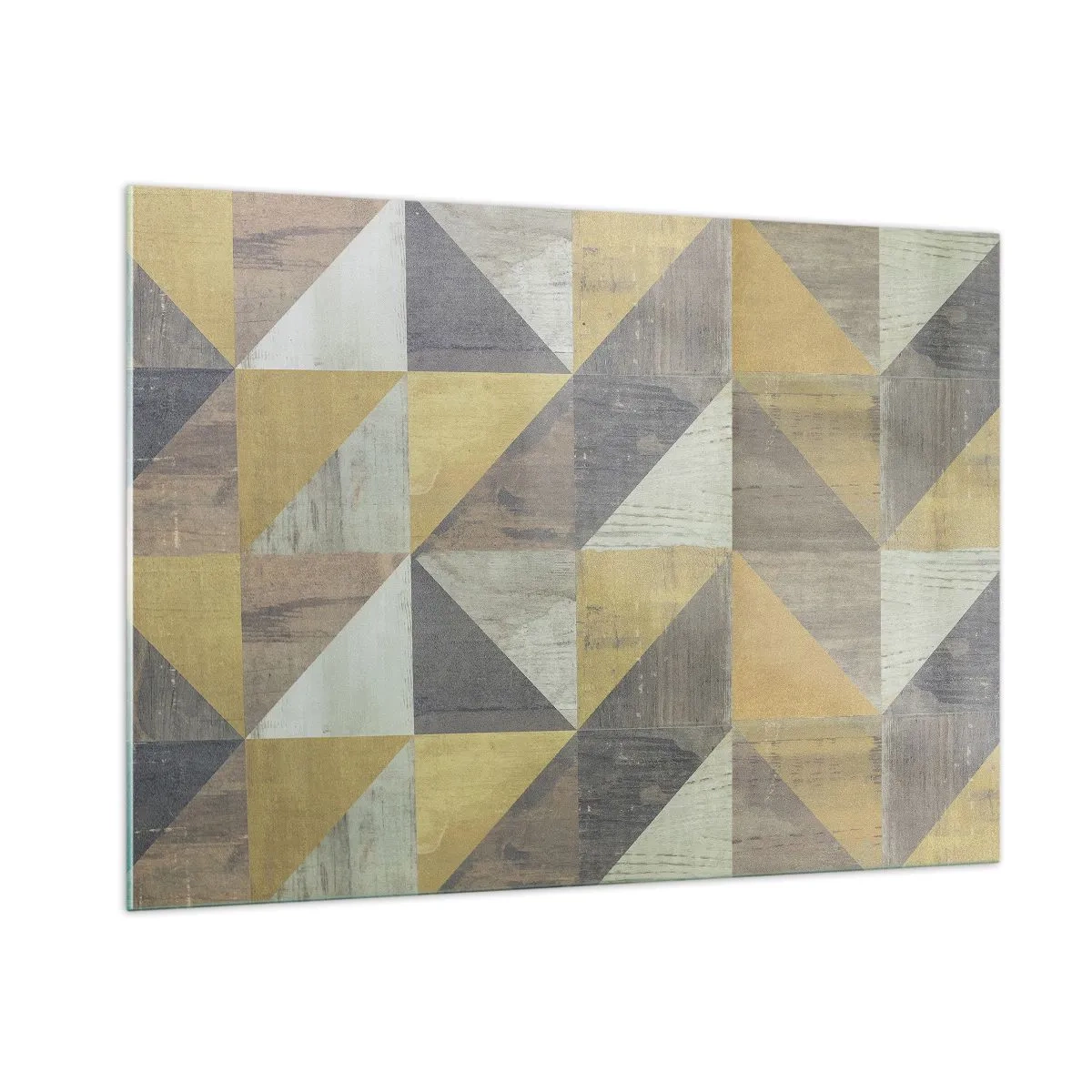 Quadro em vidro - Em ângulo com um triângulo - 100x70 cm