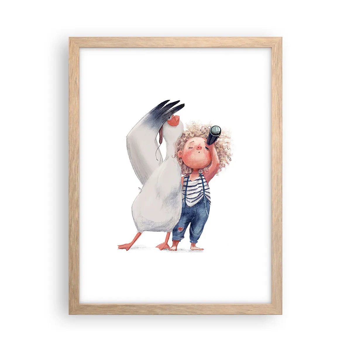 Pôster com moldura de carvalho claro - O itinerário da grande viagem - 30x40 cm