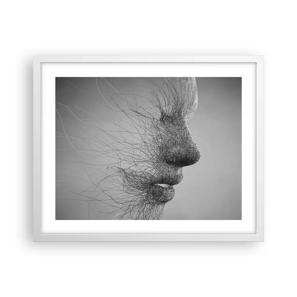 Pôster em moldura branca - Espírito do vento - 50x40 cm