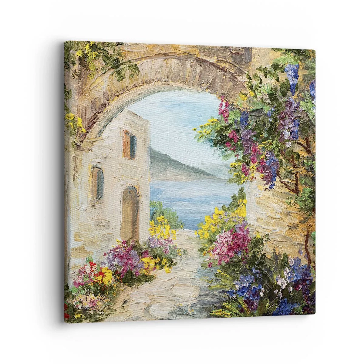 Quadro em tela - O encanto da província costeira - 30x30 cm