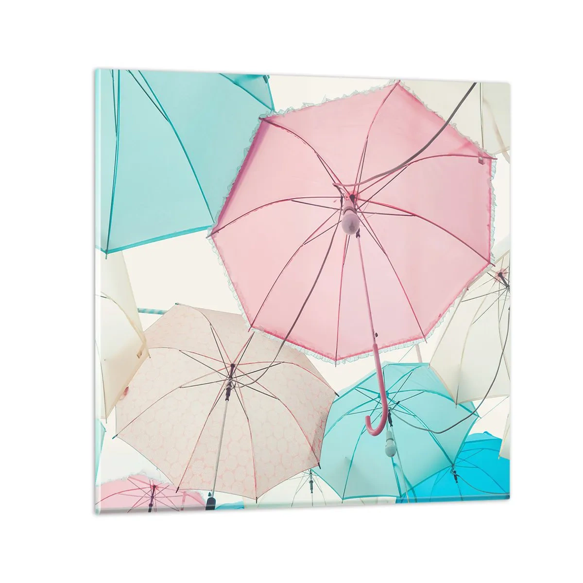 Quadro em vidro - Às vezes sol, às vezes chuva - 70x70 cm