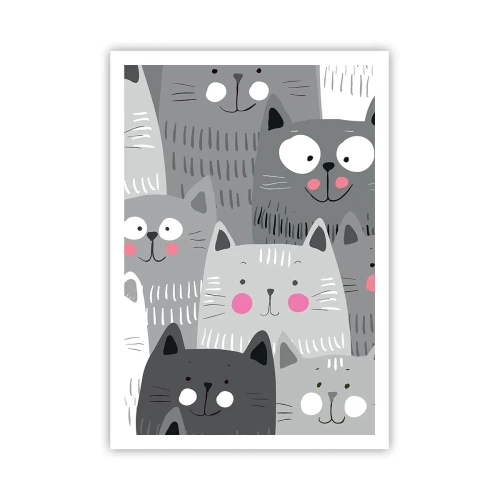 Pôster - O mundo dos gatos - 70x100 cm