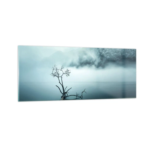 Quadro em vidro - Da água e da neblina - 100x40 cm