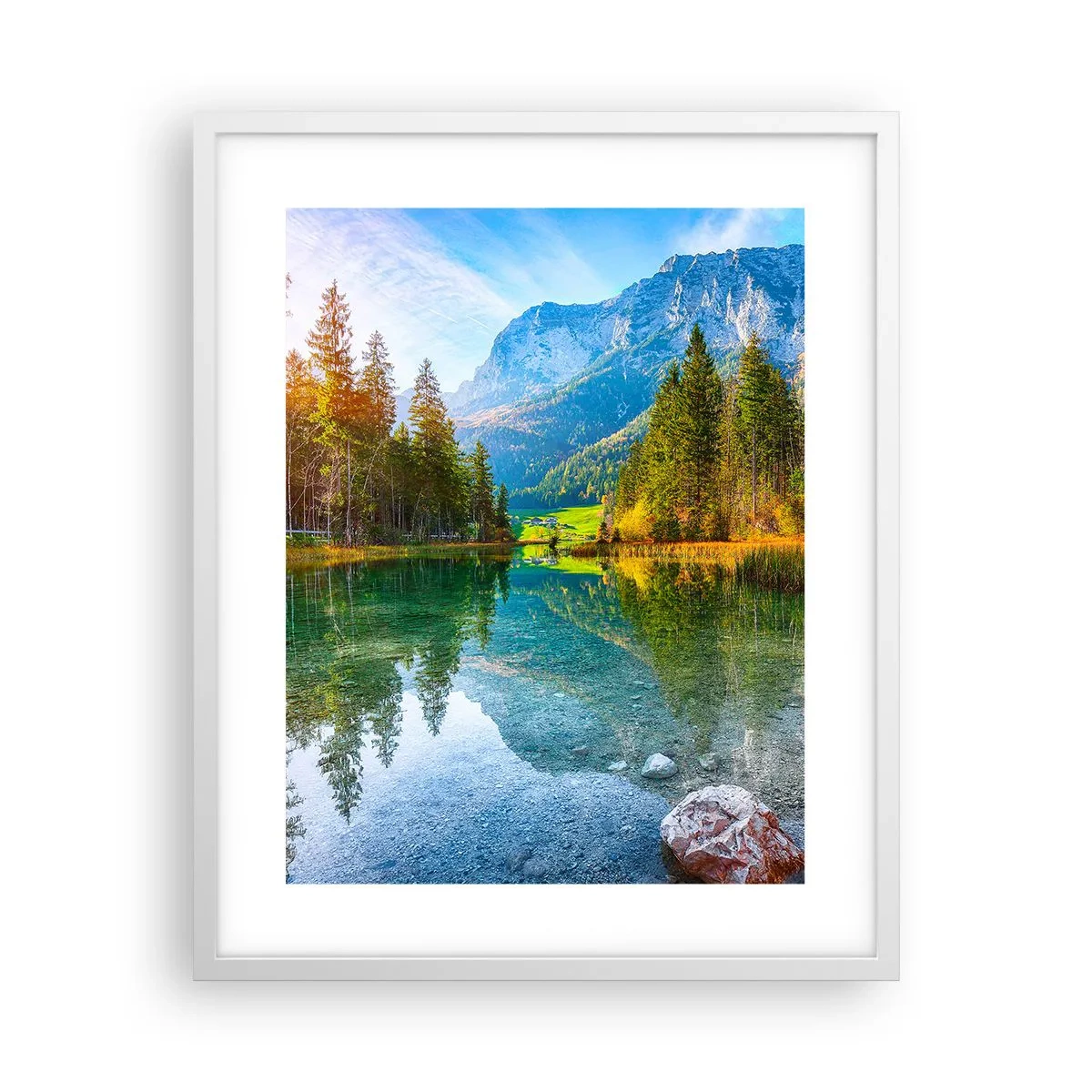 Pôster em moldura branca - A suavidade do outono - 40x50 cm