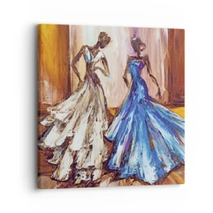 Quadro em tela - Uma bela dupla - 30x30 cm