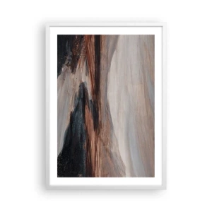 Pôster em moldura branca - Um vale tranquilo - 50x70 cm