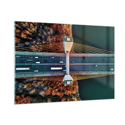 Quadro em vidro - Além das águas, além das florestas - 100x70 cm