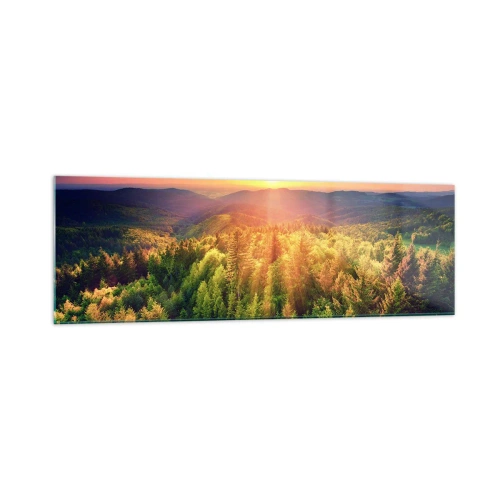 Quadro em vidro - Picos e cumes - 160x50 cm