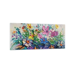 Quadro em vidro - Não é de todo natureza morta - 120x50 cm