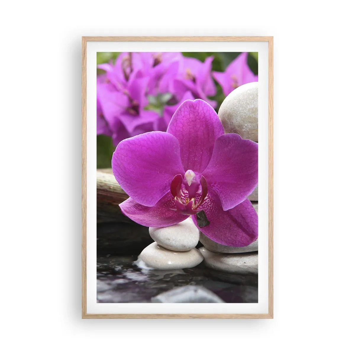 Pôster com moldura de carvalho claro - Descanso imediato - 61x91 cm