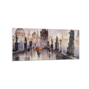 Quadro em vidro - Pessoas não mudam - 120x50 cm