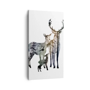 Quadro em tela - Fotografia de família - 45x80 cm