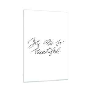 Quadro em vidro - De verdade, acredite... - 80x120 cm