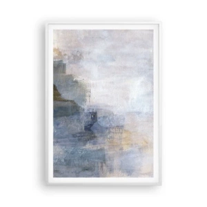 Pôster em moldura branca - Tons e acordes das cores - 70x100 cm