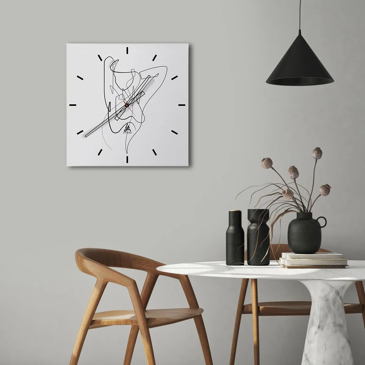 Relógio de parede - Relógio em vidro - Que tipo de pessoa é realmente... - 30x30 cm