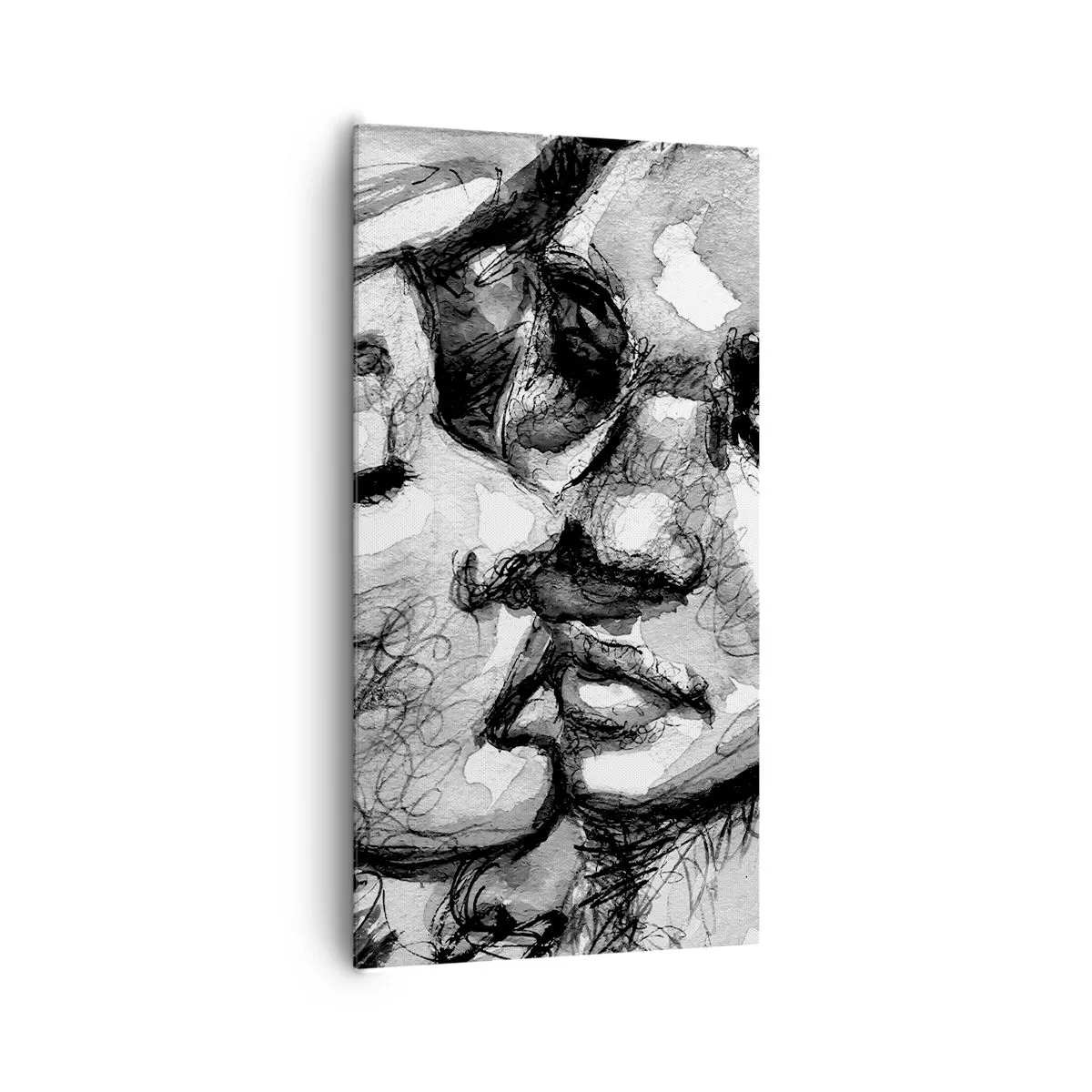 Quadro em tela - Um momento de ternura - 65x120 cm