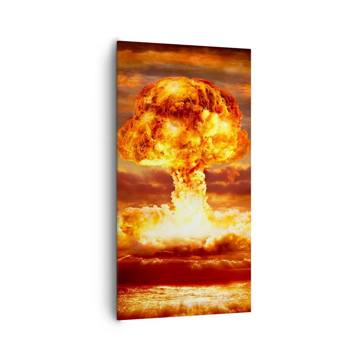 Quadro em tela - E o fim vai chegar - 65x120 cm