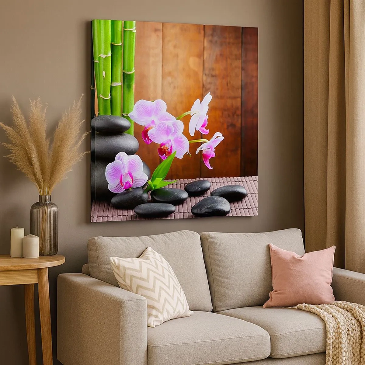 Quadro em tela - Experimente os prazeres do Oriente - 30x30 cm