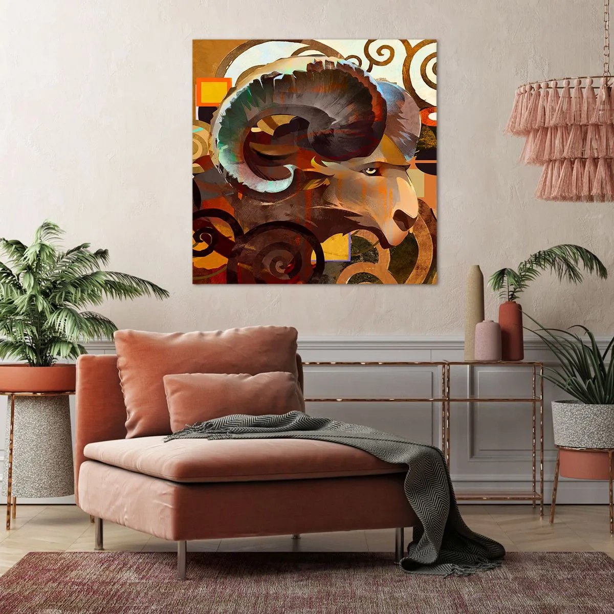 Quadro em tela - Magia - religiões - rituais - 70x70 cm