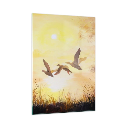 Quadro em vidro - O início de uma longa viagem - 50x70 cm