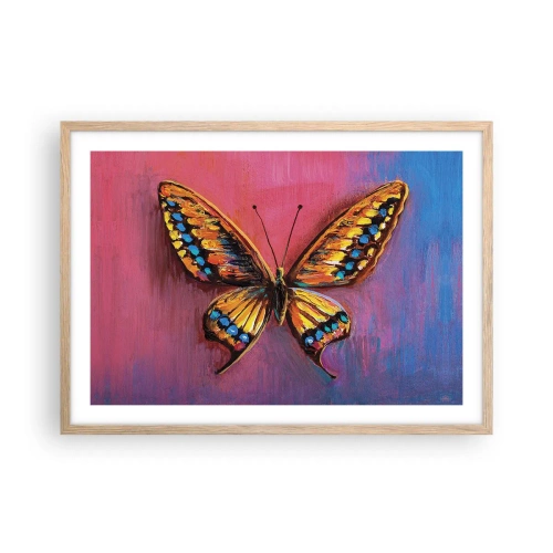 Pôster com moldura de carvalho claro - Uma joia da natureza - 70x50 cm