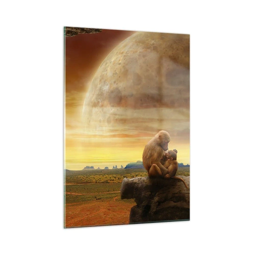 Quadro em vidro - O amor é o mesmo em todos os lugares - 50x70 cm