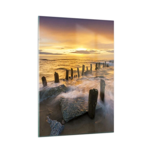 Quadro em vidro - A beleza crua do Mar Báltico - 50x70 cm
