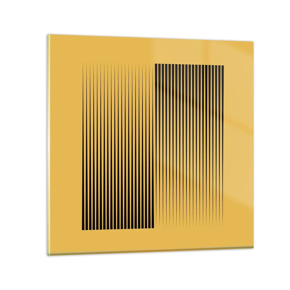 Quadro em vidro - Quadratura de opostos - 40x40 cm