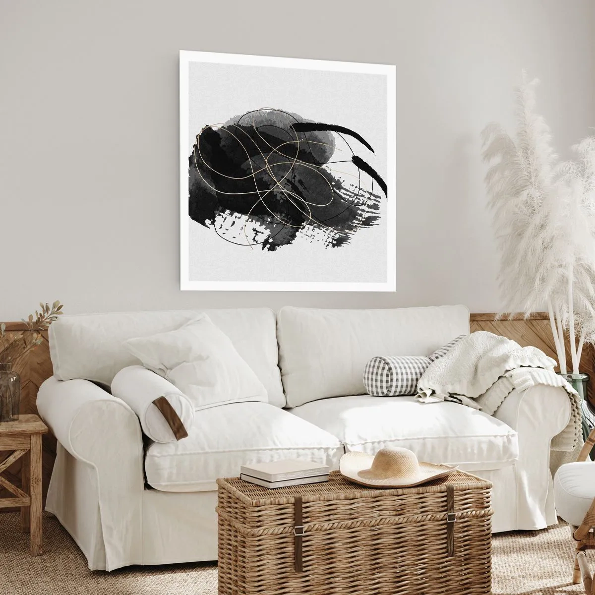 Pôster - Emergido do preto - 30x30 cm