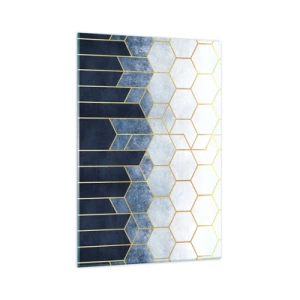 Quadro em vidro - Composição em ritmo sincopado - 70x100 cm