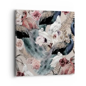 Quadro em tela - No jardim do palácio - 40x40 cm