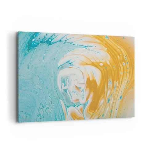 Quadro em tela - Vórtice em pastel - 100x70 cm