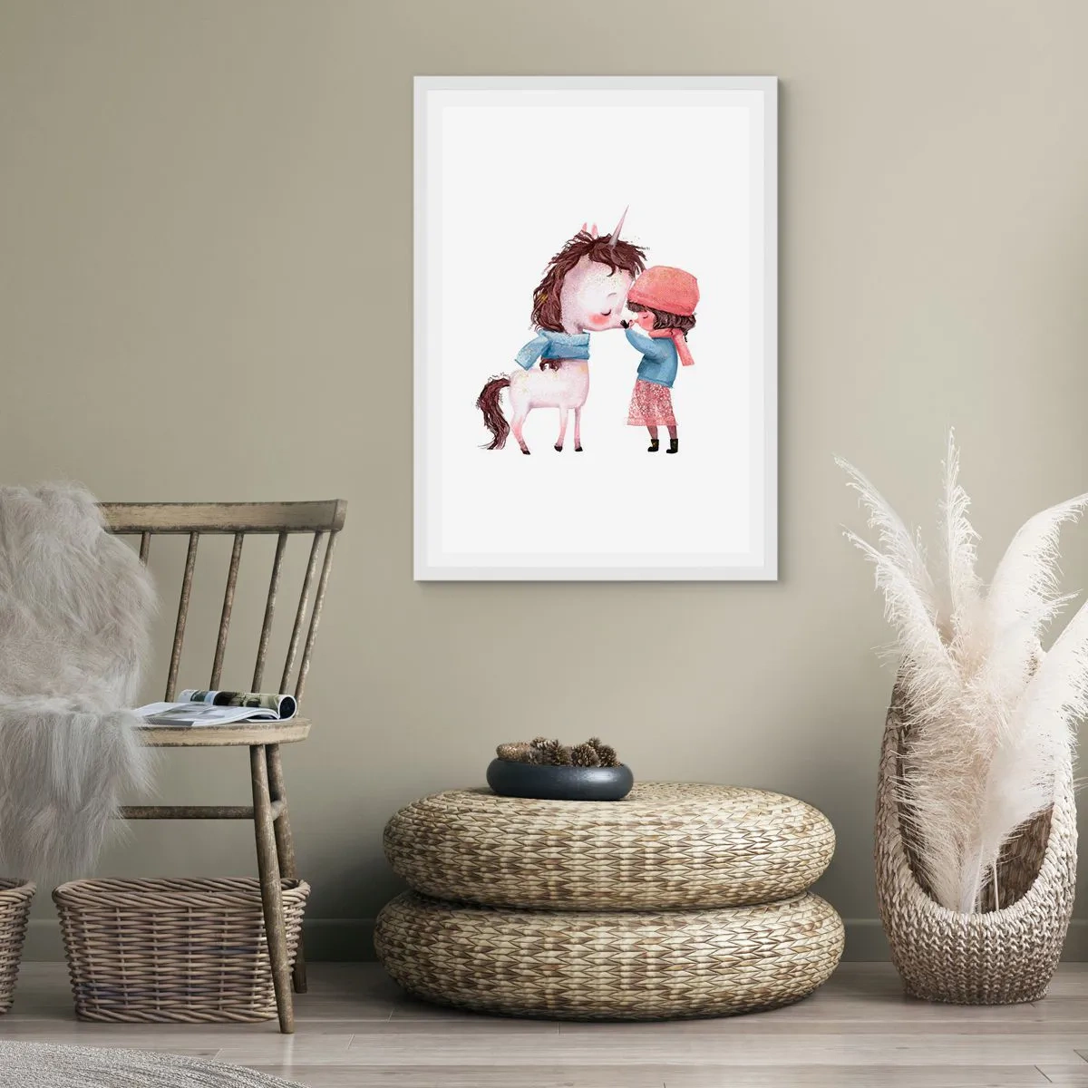 Pôster em moldura branca - Conto do inverno - 70x100 cm