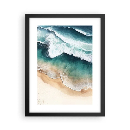 Pôster com moldura preta - O eterno encontro - 30x40 cm