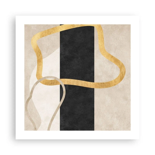 Pôster - Formas em loop - 50x50 cm