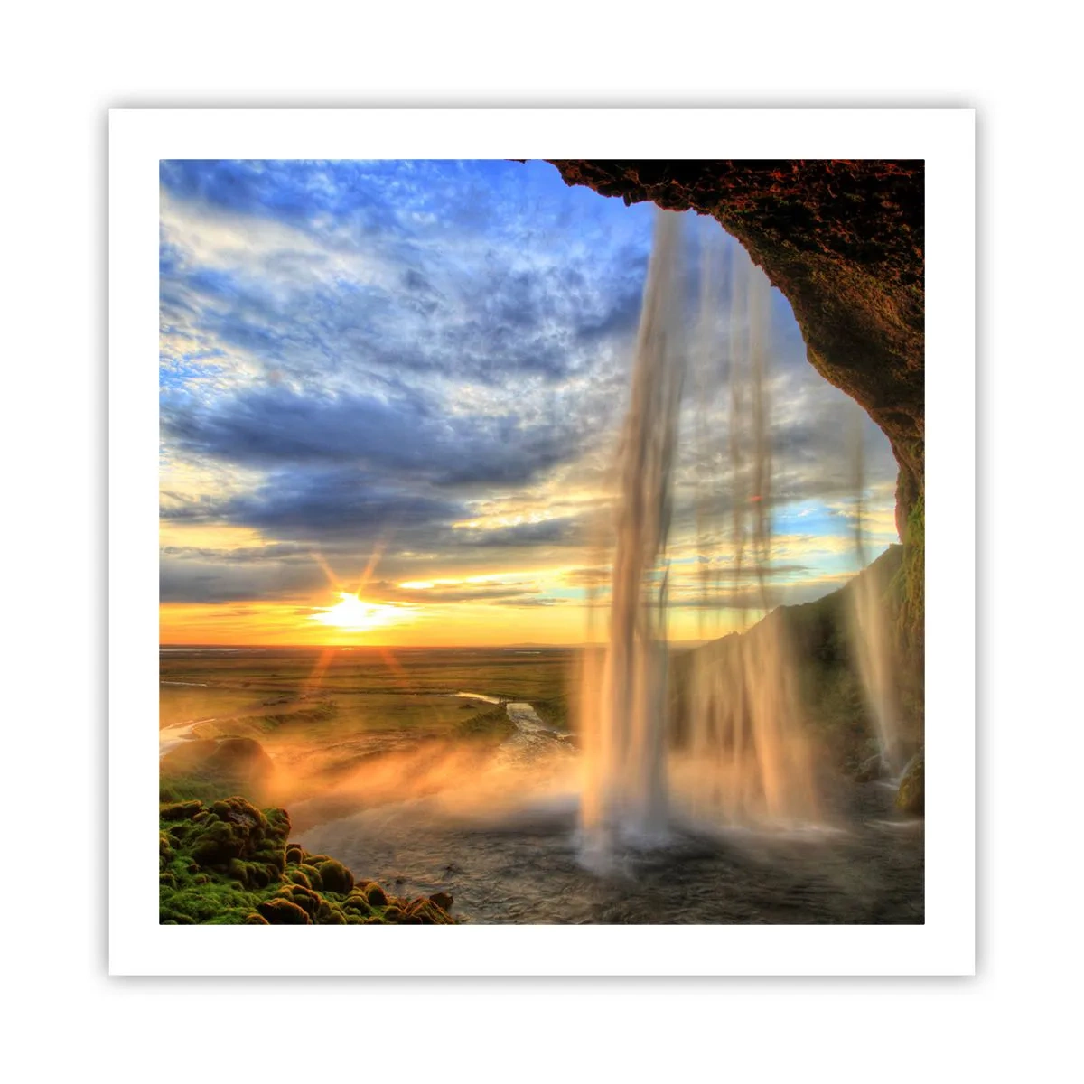 Pôster - O mundo por trás das gotas - 60x60 cm