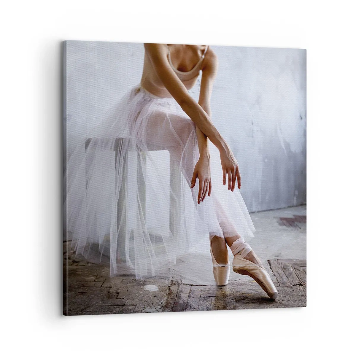 Quadro em tela - Antes das luzes da ribalta ascenderem - 60x60 cm