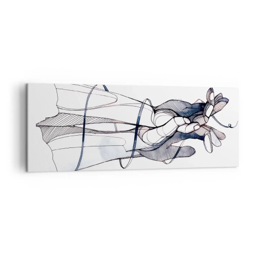 Quadro em tela - Estudo do toque - 140x50 cm