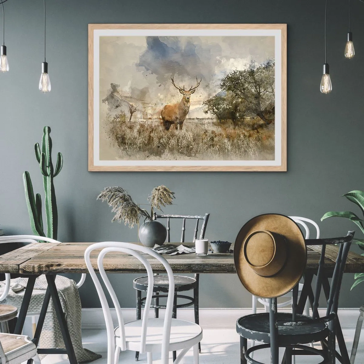 Pôster com moldura de carvalho claro - Dignidade - força - dignidade - 50x40 cm