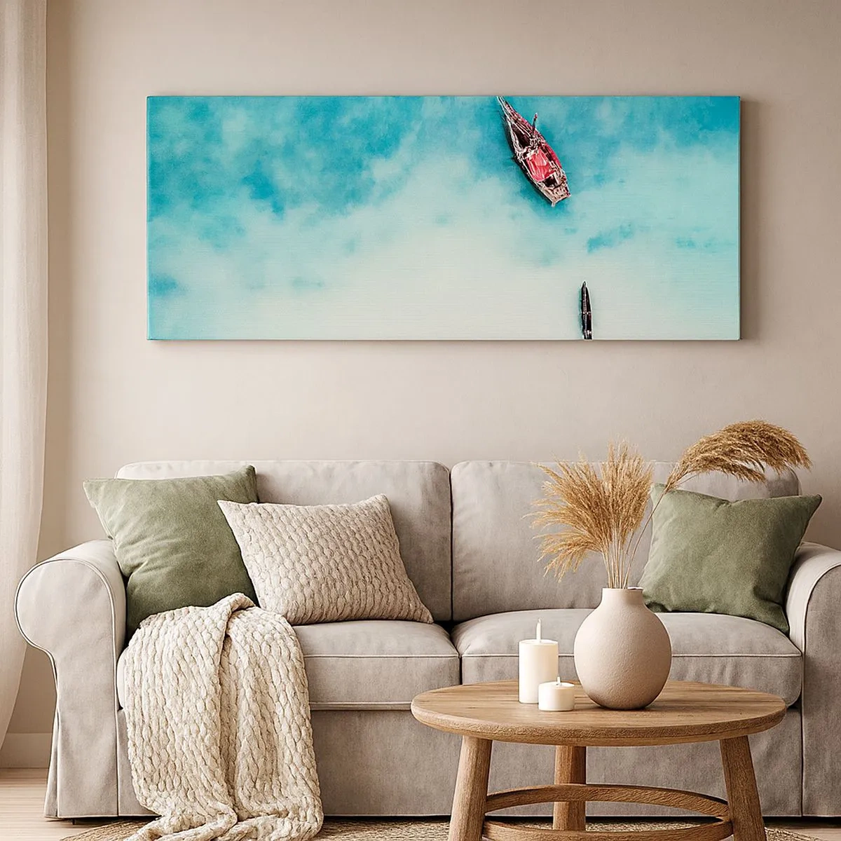Quadro em tela - As praias de Zanzibar - 100x40 cm