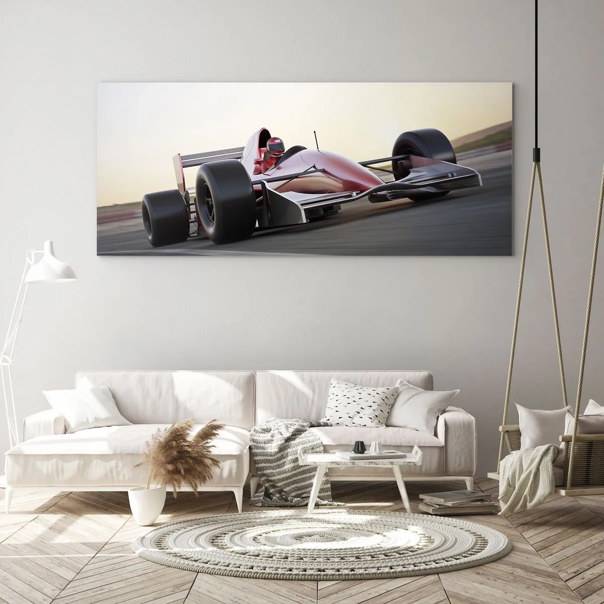 Quadro em vidro - Sempre um vencedor - 90x30 cm