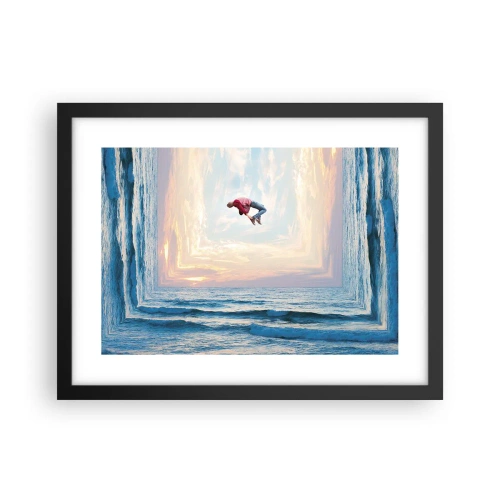 Pôster com moldura preta - Para outra dimensão - 40x30 cm